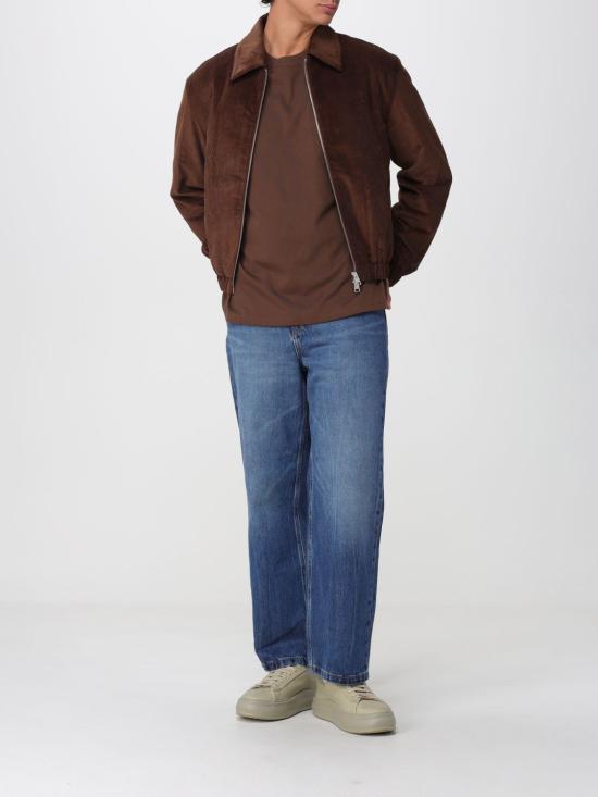 26FW 아미 울 아미 드 꾀흐 패딩 재킷 HJK830CO0089 2221 Brown - AMI