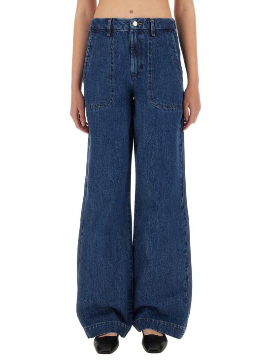 25FW 아페쎄 시사이드 진 COHTD F09085 IAL BLUE - A.P.C.