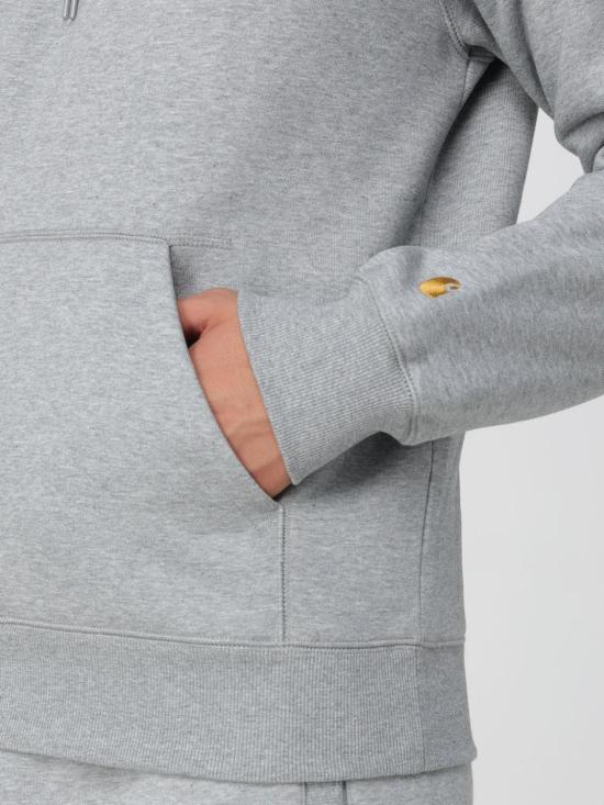 26FW 칼하트 WIP 체이스 후드 티셔츠 I033661 00MXX Grey - CARHARTT WIP