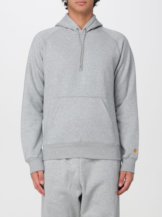 26FW 칼하트 WIP 체이스 후드 티셔츠 I033661 00MXX Grey