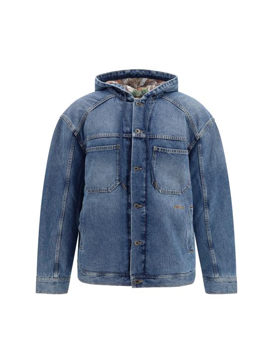 26FW 오프화이트 자켓 OMYE09SF26DEN00240 400 BLUE