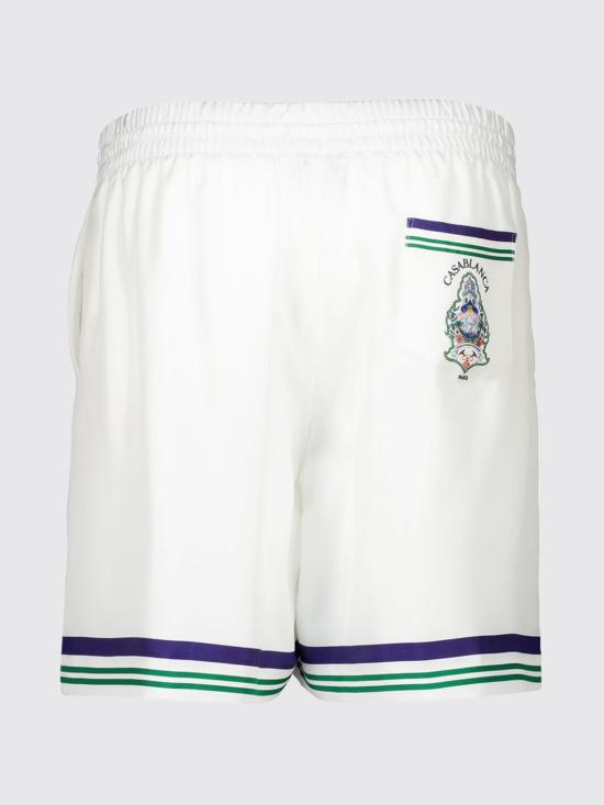 26FW 카사블랑카 숏팬츠 MPF26TR399 01 White - CASABLANCA