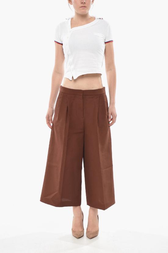  마르니 스트레이트 팬츠 PAMA0288OU TCX28 00M40 Brown - MARNI