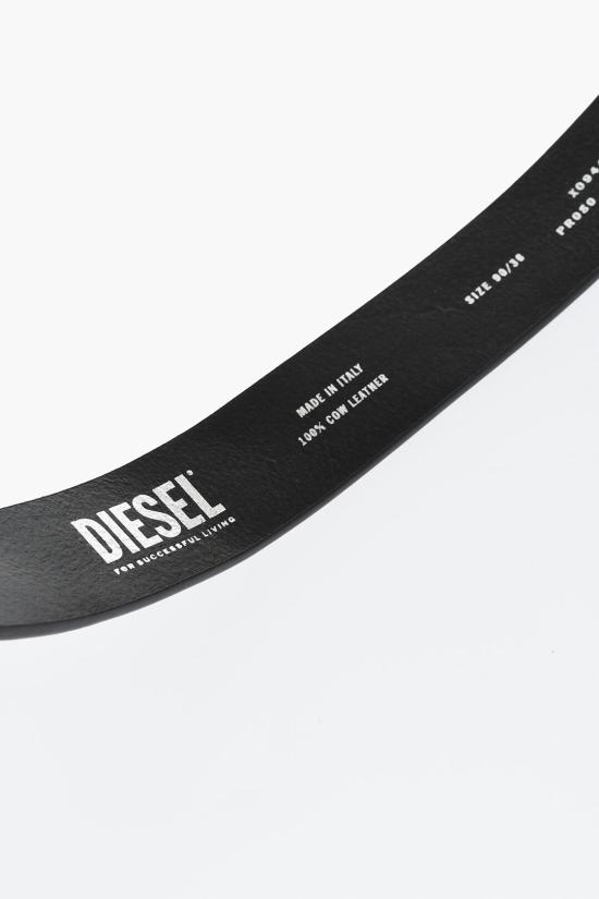  디젤 가죽 벨트 X09440 PR080 T8013 Black - DIESEL
