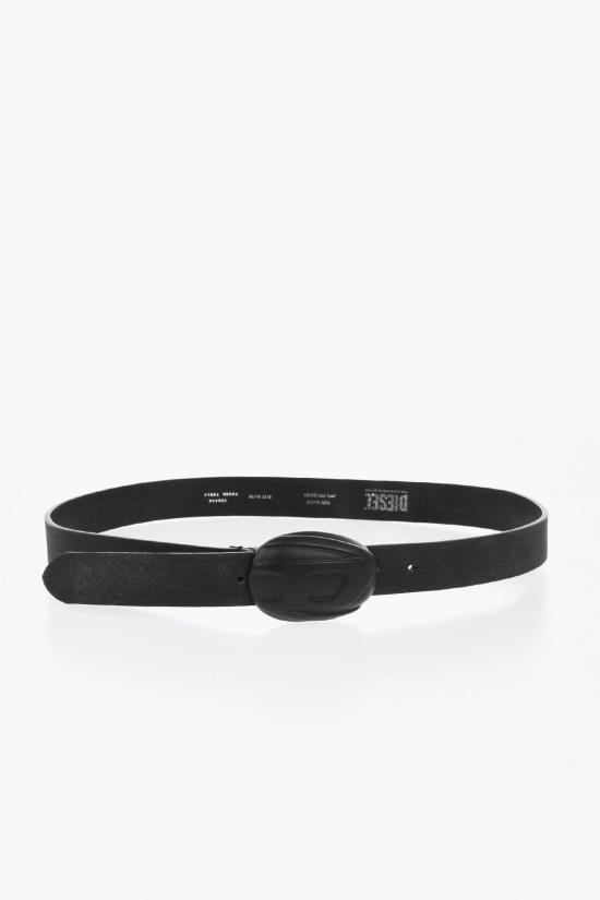  디젤 가죽 벨트 X09440 PR080 T8013 Black - DIESEL