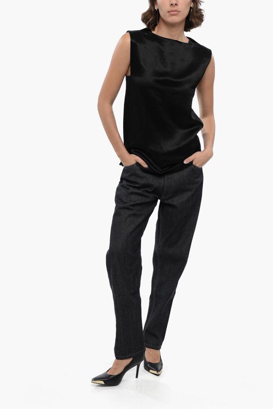  질샌더 탑 J03NC0129 J75051 001 Black - JIL SANDER