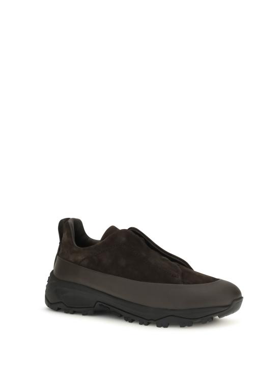 26FW 에르메네질도제냐 스니커즈 RLHNELS7008ZTDM E2 BROWN - ERMENEGILDO ZEGNA