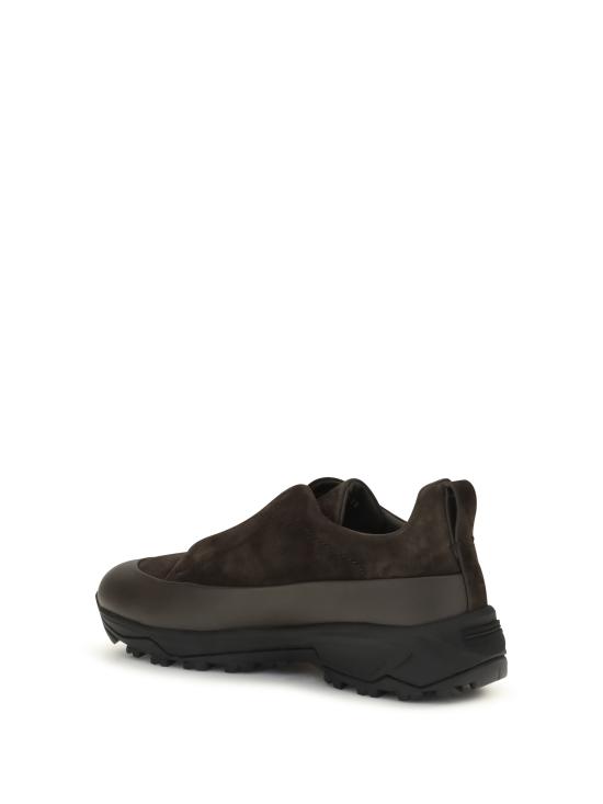26FW 에르메네질도제냐 스니커즈 RLHNELS7008ZTDM E2 BROWN - ERMENEGILDO ZEGNA