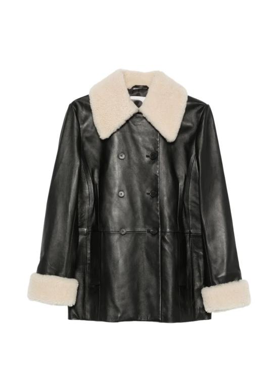 26FW 리비아나 콘티 가죽 자켓 F6WX46 Y69A7 NERO NATURALE