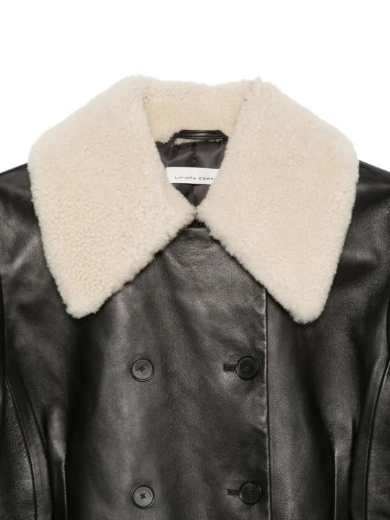 26FW 리비아나 콘티 가죽 자켓 F6WX46 Y69A7 NERO NATURALE - LIVIANA CONTI