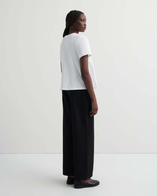  코우토우 반팔 티셔츠 클래식 A라인 티셔츠 화이트 - KOWTOW