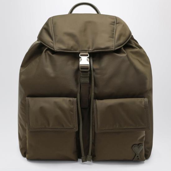 26FW 아미 나일론 마르셀 플랩 백팩 ULL757AW0001 Brown