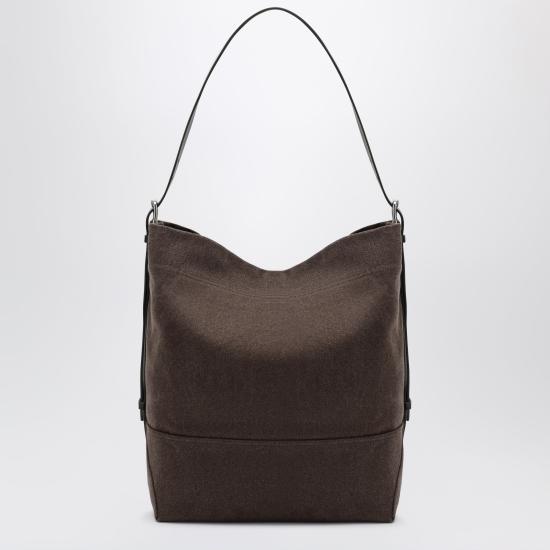 26FW 르메르 코튼 타이 다이 벨티드 토트백 BG0153LF1697 Brown - LEMAIRE