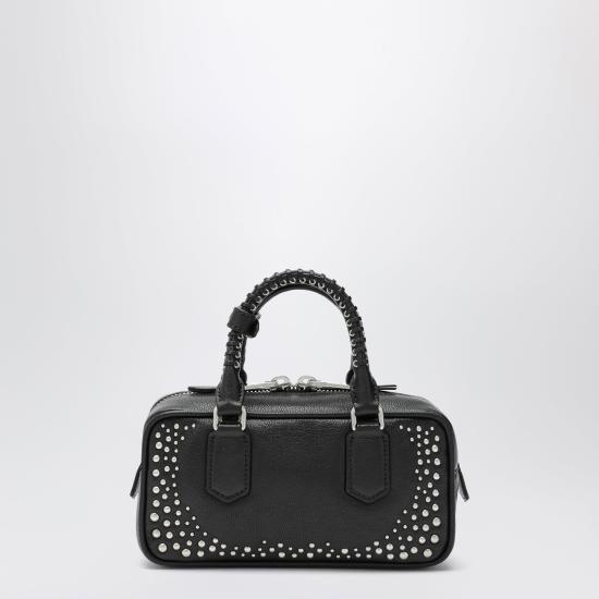 26FW 미우미우 아르카디 로고 토트백 5BB142OB12ZSQ Black - MIU MIU
