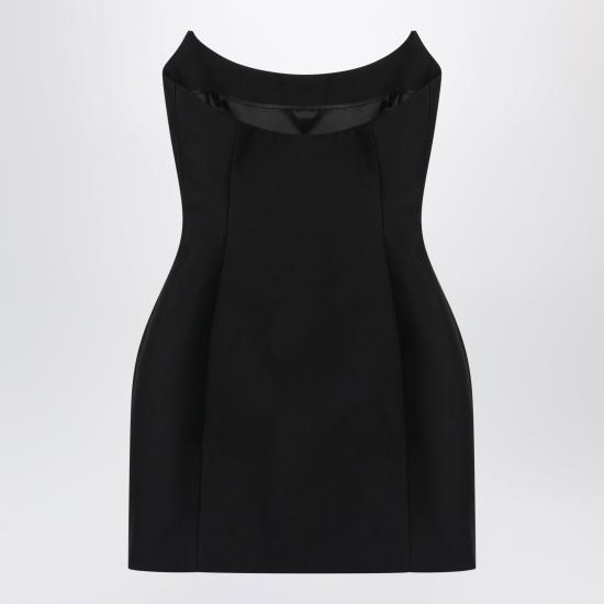 26FW 발렌시아가 뷔스티에 미니 드레스 뷔스티에 미니 드레스 A009P8TUQ03 Black - BALENCIAGA
