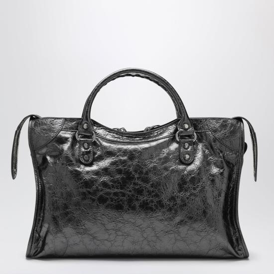 26FW 발렌시아가 르 시티 백 미디엄 8657602AB4V Grey - BALENCIAGA
