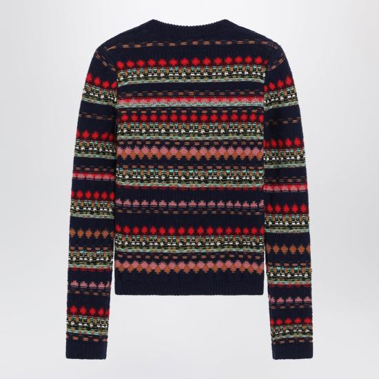 26FW 드리스 반 노튼 긴팔 티셔츠 0112314761 Blue - DRIES VAN NOTEN