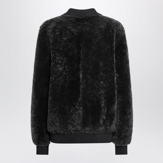 26FW 미우미우 가죽 자켓 MPW042OOO6441 Grey - MIU MIU