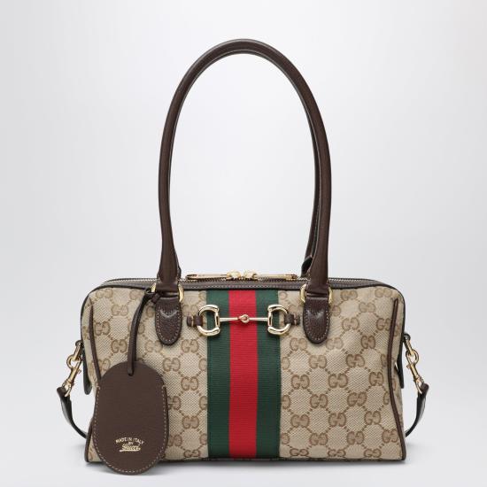26FW 구찌 보르세토 GG 캔버스 미디엄 보스턴백 866732FAFV9 Multicolor