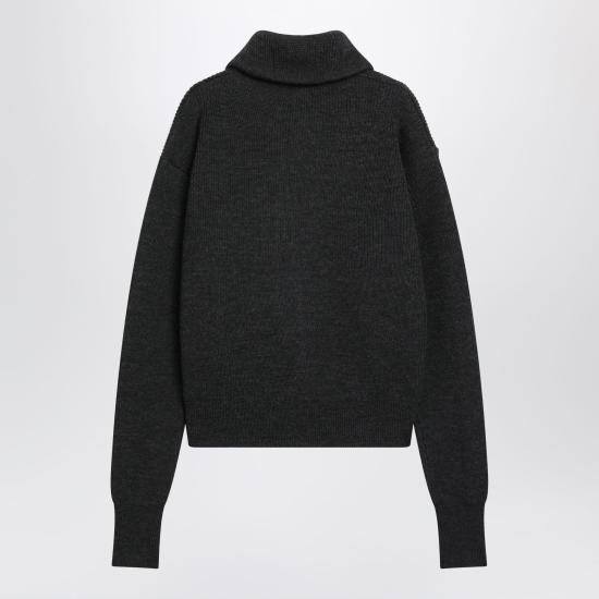 26FW 르메르 버진 울지퍼 가디건 버진 울지퍼 가디건 PO0051LK1068 Black - LEMAIRE