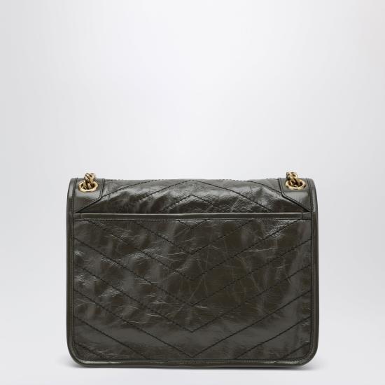 26FW 생로랑 니키 미디움 빈티지 레더 6331840EN07 Green - SAINT LAURENT