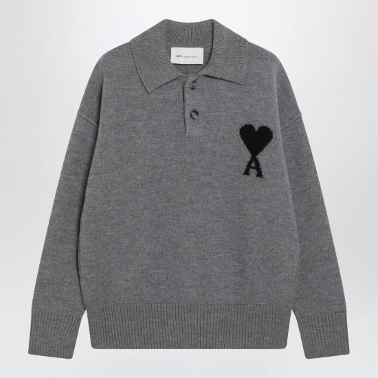 26FW 아미 폴로 티셔츠 UPL409D018 Grey