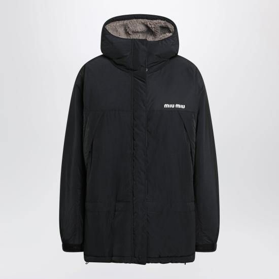 26FW 미우미우 퐁제 다운 재킷 ML1553OOO6203 Black