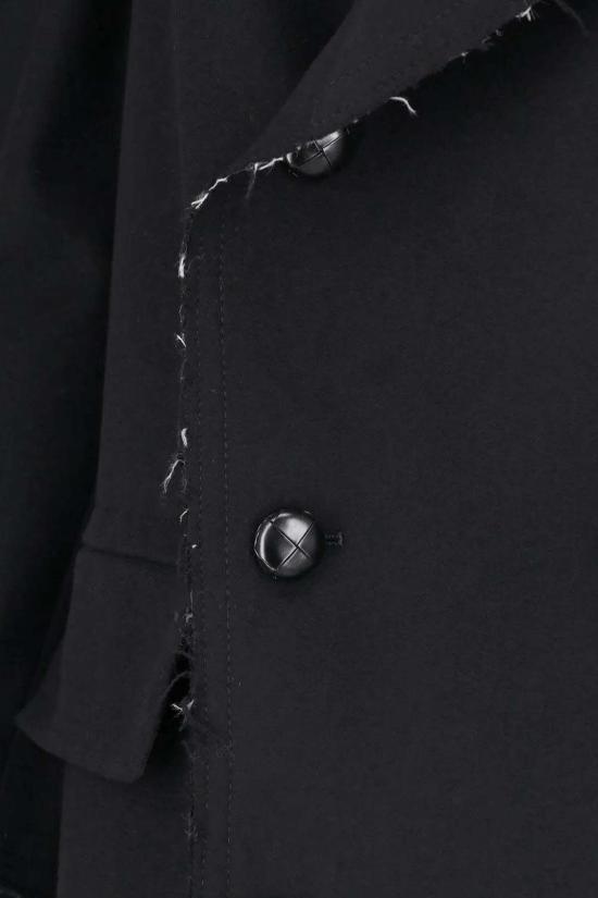 MM6 메종마르지엘라 코트 Mm6 메종 마르지엘라 로우 엣지 울 - MM6 MAISON MARGIELA