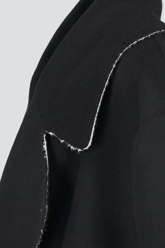  MM6 메종마르지엘라 코트 Mm6 메종 마르지엘라 로우 엣지 울 - MM6 MAISON MARGIELA