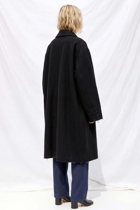  MM6 메종마르지엘라 코트 Mm6 메종 마르지엘라 로우 엣지 울 - MM6 MAISON MARGIELA
