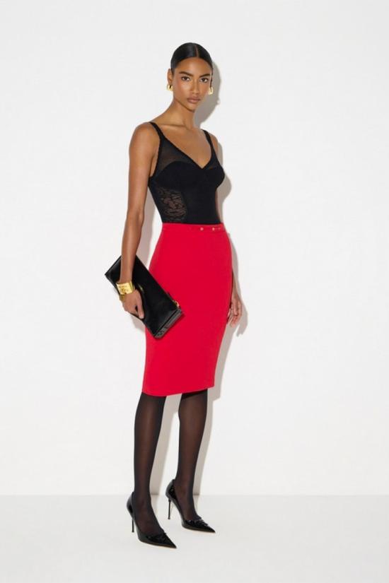 26FW 엘리자베타프랜치 스커트 GO22366E2CG538 Red - ELISABETTA FRANCHI