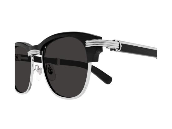 26FW 까르띠에 선글라스 Ct0656s 볼드 라운드 우드 메탈 - CARTIER