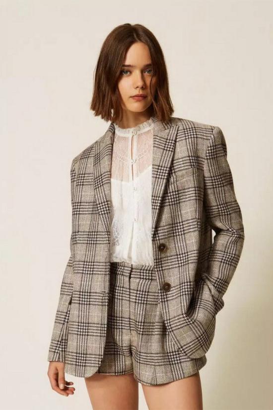 26FW 트윈셋 자켓 2006589559319 Grey - TWINSET