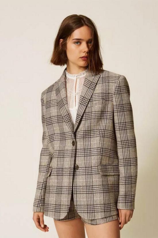 26FW 트윈셋 자켓 2006589559319 Grey - TWINSET