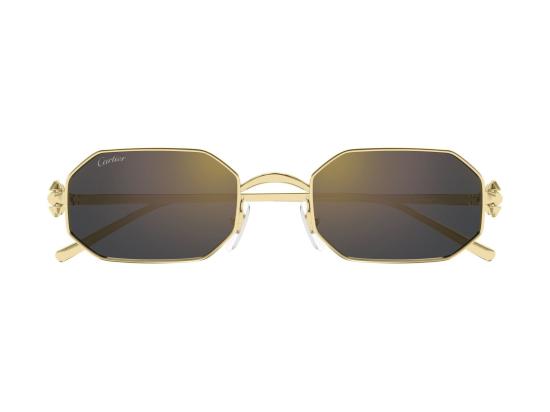 26FW 까르띠에 선글라스 골드 Ct0682s 팔각형 금속 스터드 - CARTIER