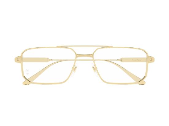 26FW 까르띠에 선글라스 골드 Ct0654o 기하학적 티타늄 - CARTIER
