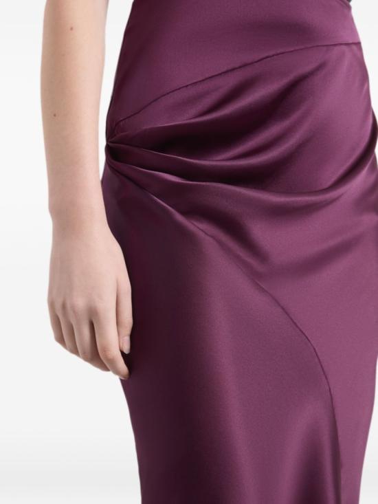 26FW 니나리찌 스커트 26ACJU017 SE1415 U3139 Burgundy - NINA RICCI