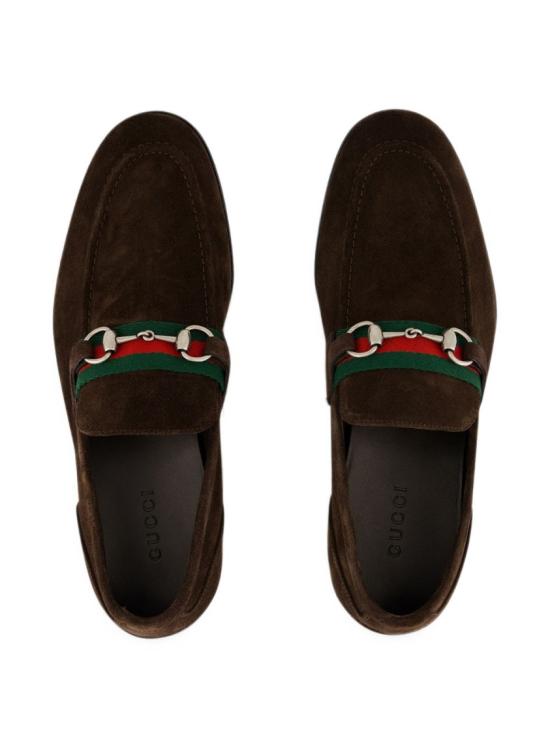 26FW 구찌 코모 홀스빗 스웨이드 로퍼 874936AAG9O2052 Brown - GUCCI