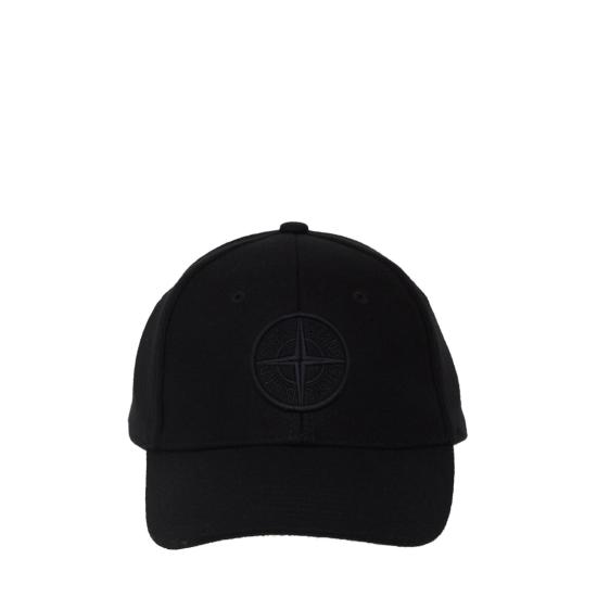 26FW 스톤 아일랜드 자수 로고 볼캡 자수 로고 볼캡 L2S159100010 S0502 Black