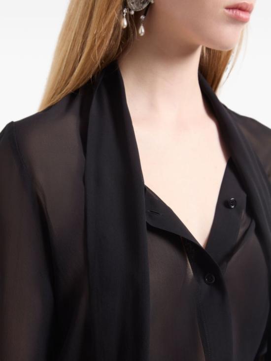 26FW 니나리찌 탑 26ACTO001 SE1417 U9000 Black - NINA RICCI