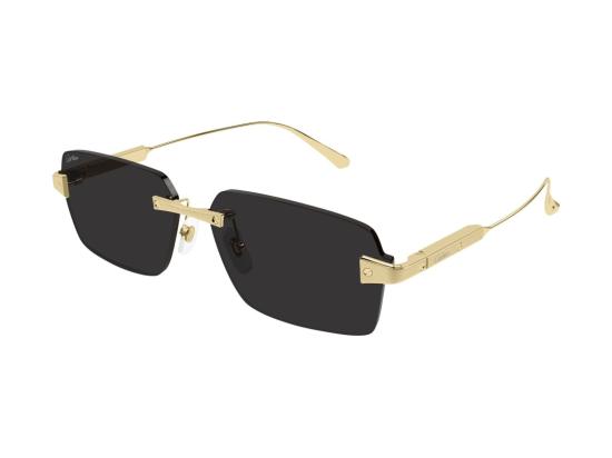 26FW 까르띠에 선글라스 골드 Ct0652s 테 없는 사각 메탈 - CARTIER