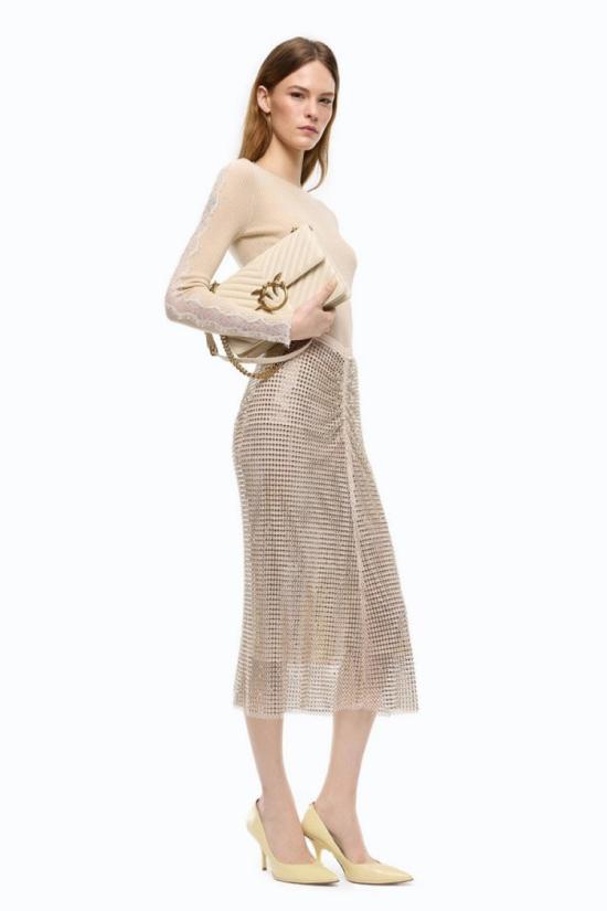 26FW 핑코 스커트 8053177577792 Gold - PINKO