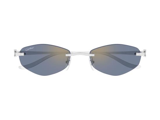 26FW 까르띠에 선글라스 블루 CT0675S 무테 팬서 - CARTIER