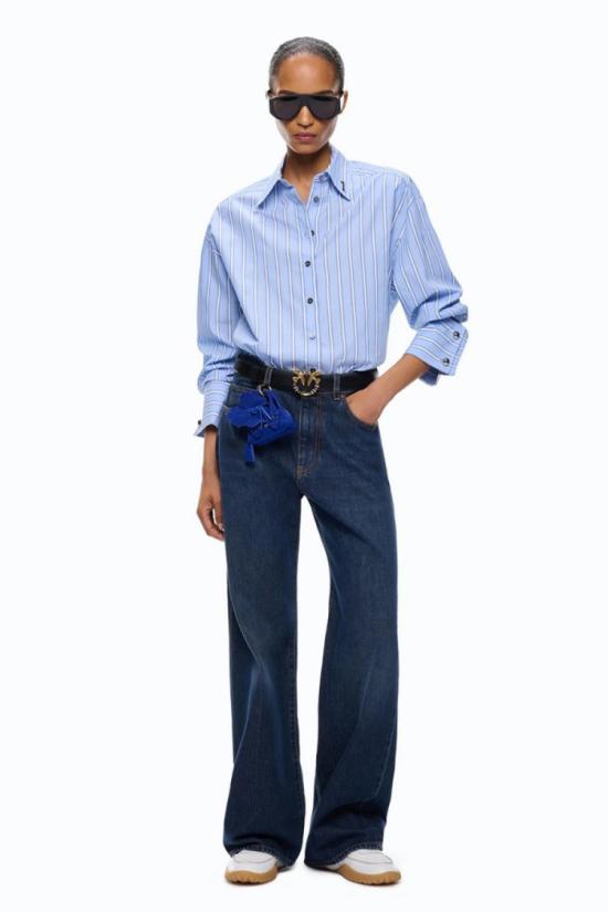 26FW 핑코 데님 8053177544121 Blue - PINKO