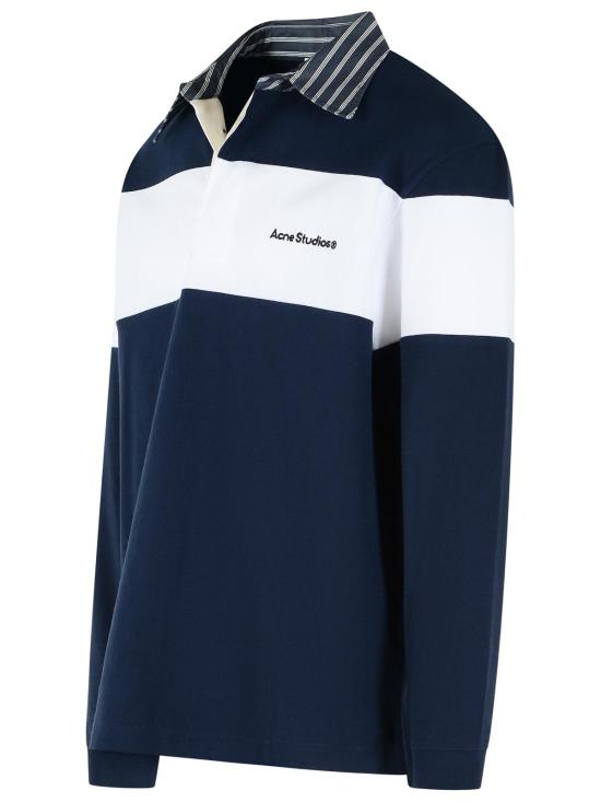 26FW 아크네 스튜디오 폴로 티셔츠 BI0227AH4 Navy - ACNE STUDIOS