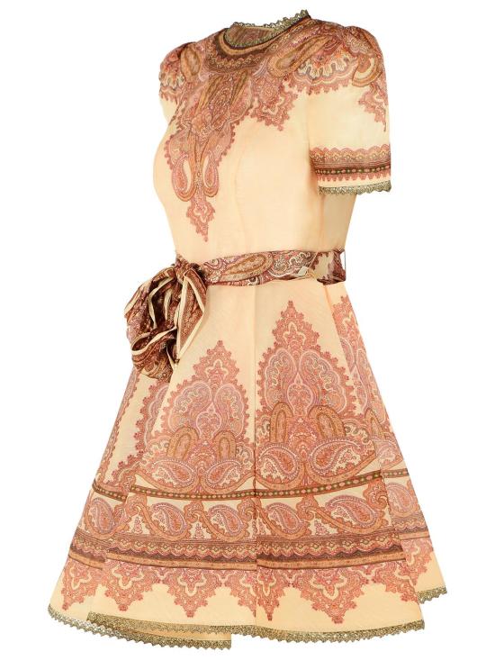 26FW 짐머만 숏 원피스 9767DF262LAPA Beige - ZIMMERMANN