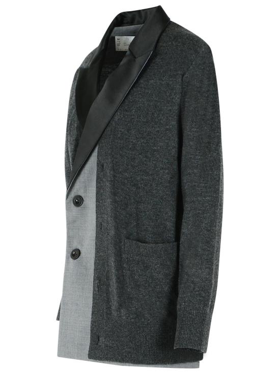 26FW 사카이 가디건 26 08714301 Grey - SACAI