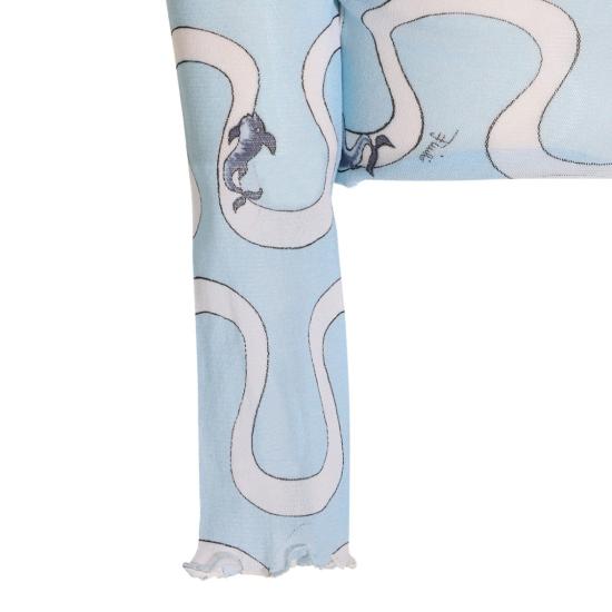 26FW 에밀리오푸치 탑 6UJM456U829032 Blue - EMILIO PUCCI