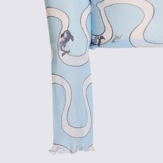 26FW 에밀리오푸치 탑 6UJM456U829032 Blue - EMILIO PUCCI