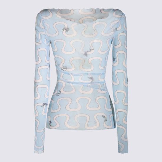 26FW 에밀리오푸치 탑 6UJM456U829032 Blue - EMILIO PUCCI